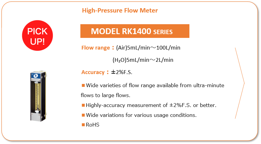 High-Pressure Flow Meter MODEL RK1400 SERIES