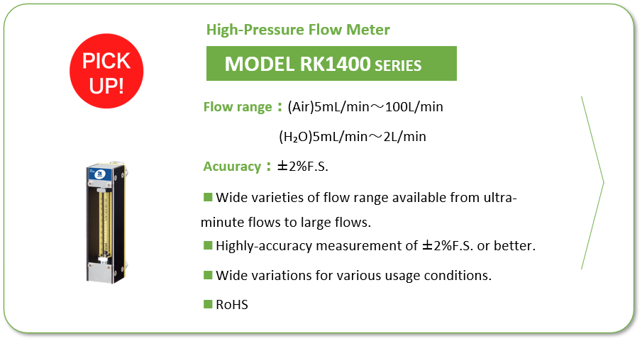 High-Pressure Flow Meter MODEL RK1400 SERIES